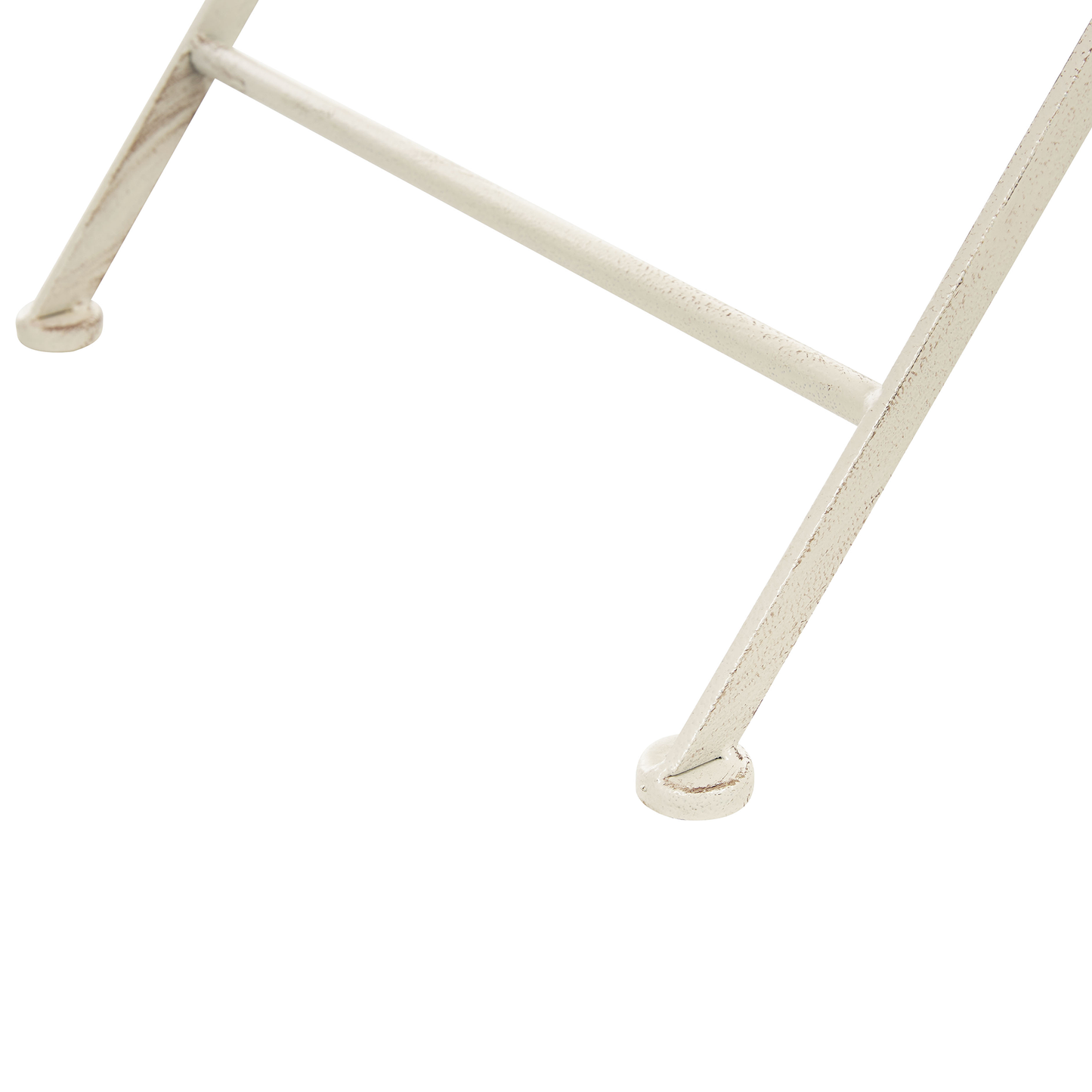 Outdoor Bistrotisch BIVIO 90 cm 90 cm Metall Cremeweiss