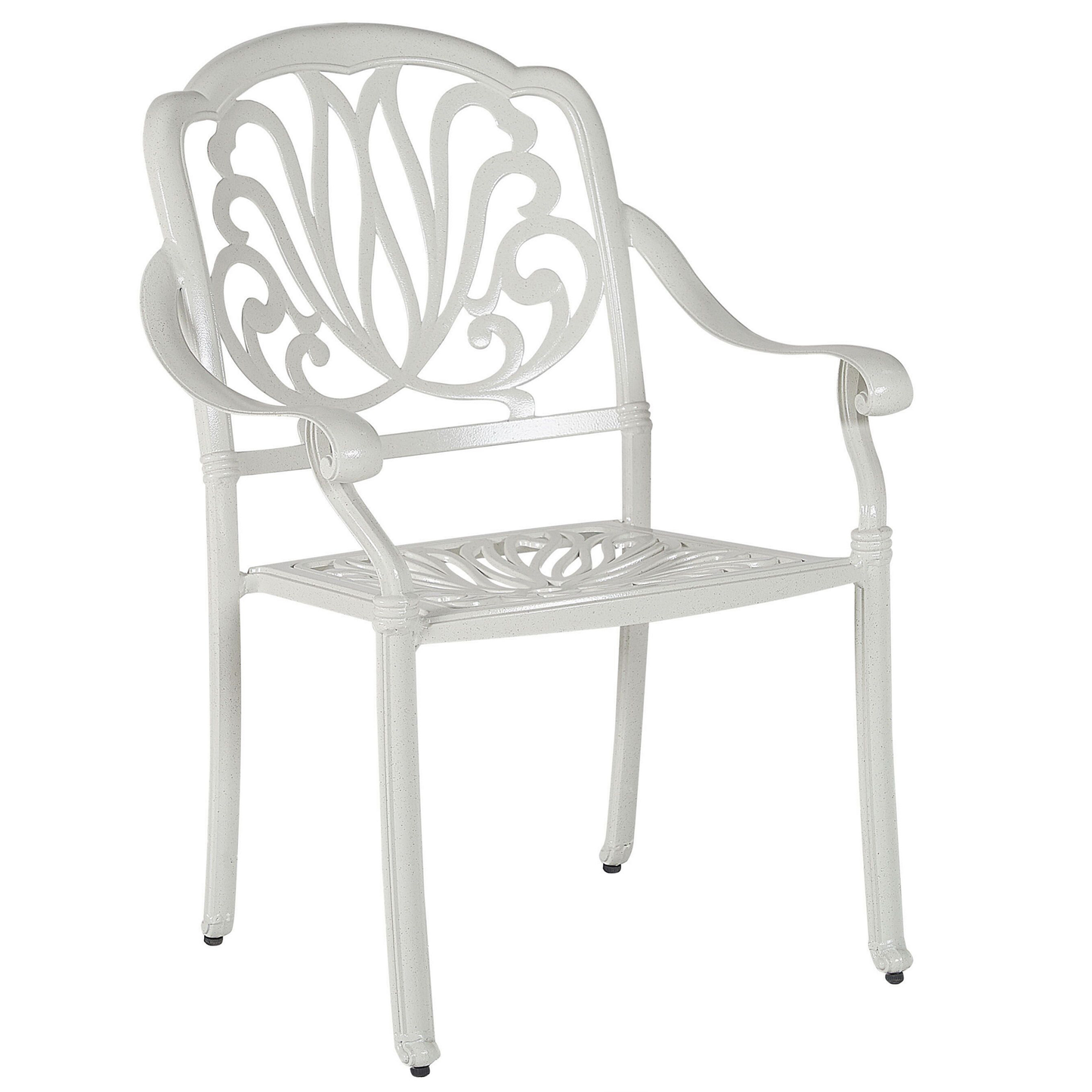 Set mit 4 Stühlen und Sitzkissen ANCONA Metall Weiss