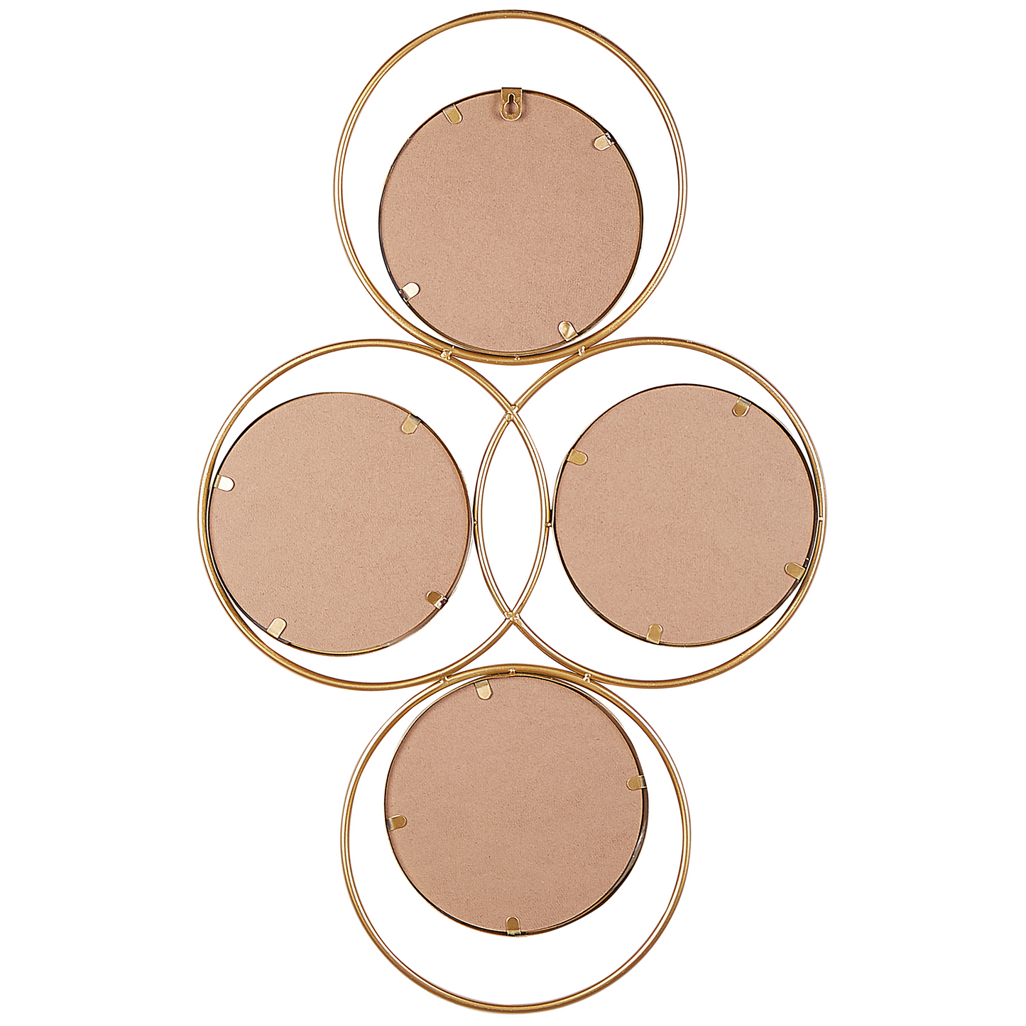 Wandspiegel LESCAR 50 cm 80 cm Metall Gold