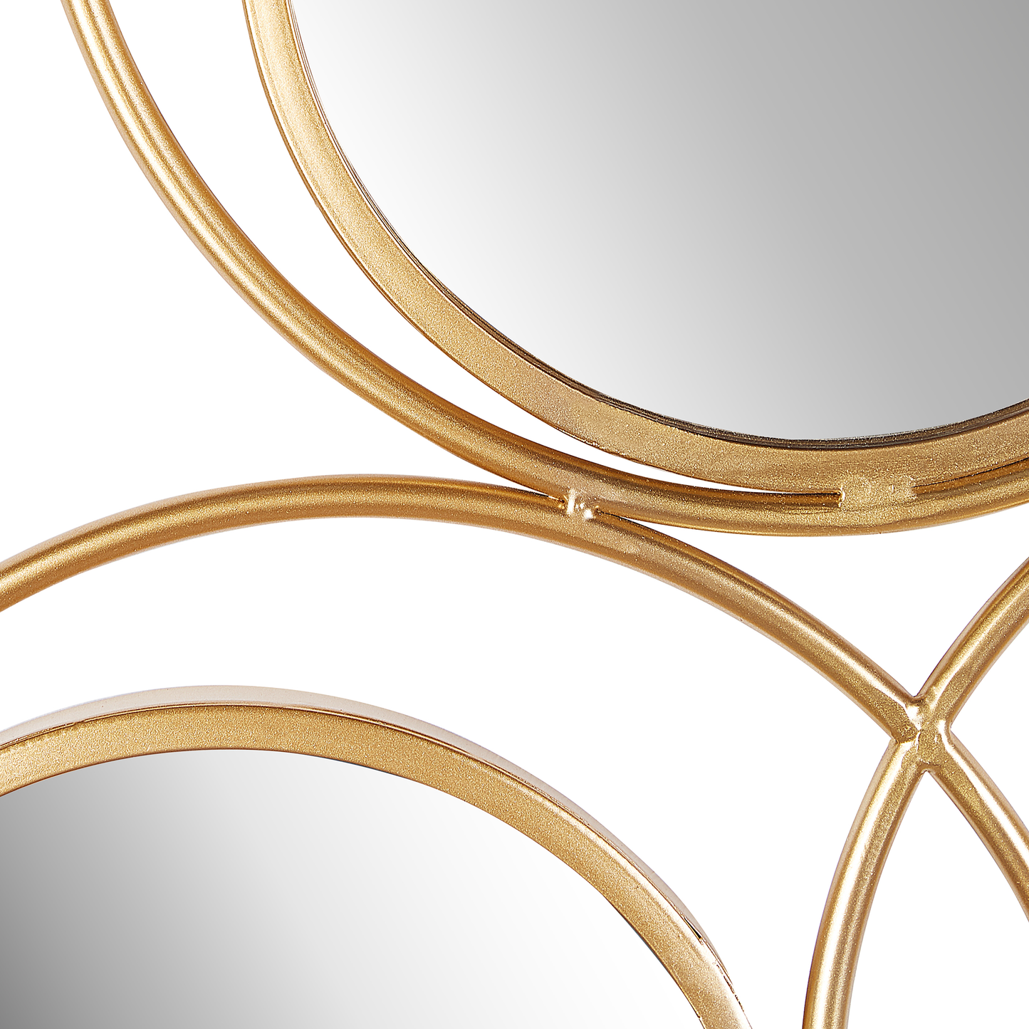 Wandspiegel LESCAR 50 cm 80 cm Metall Gold