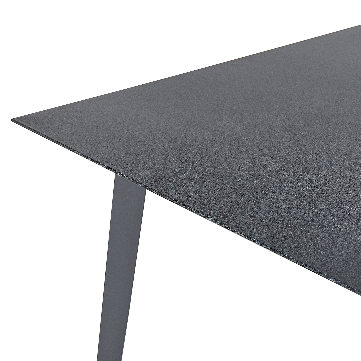 Gartentisch MILETO 140 cm 80 cm Glas Grau