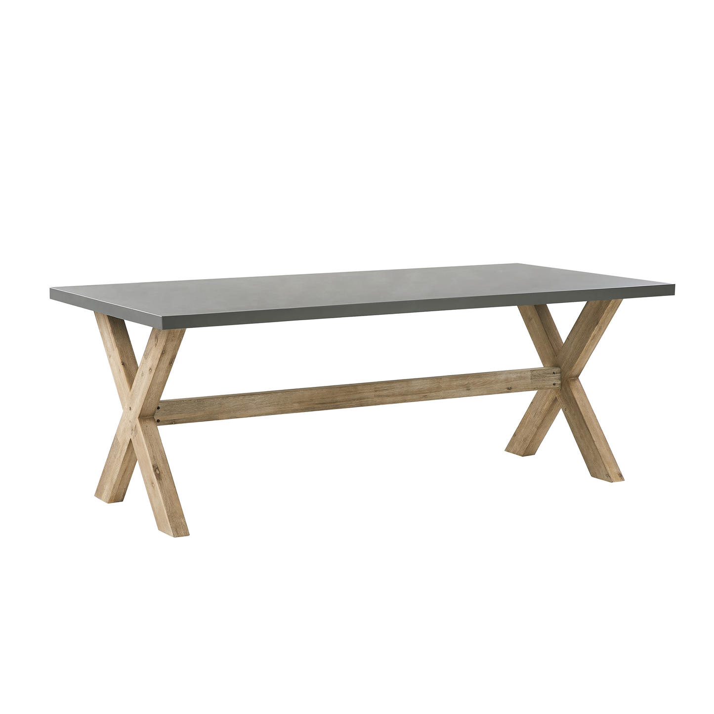 Gartenmöbel Set 6-Sitzer OLBIA inkl. Kissen Beton Schwarz