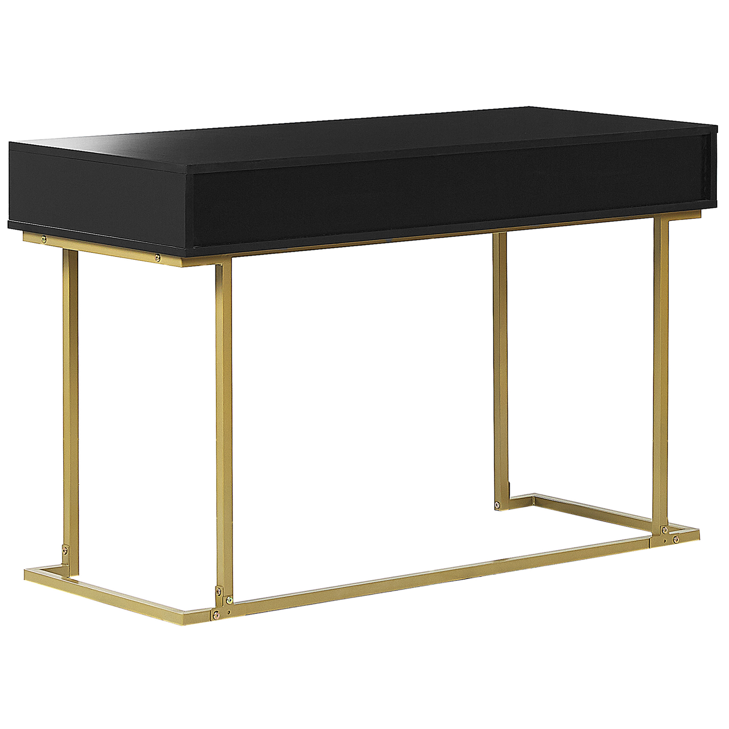 Konsolentisch schwarz / gold 2 Schubladen WESTPORT
