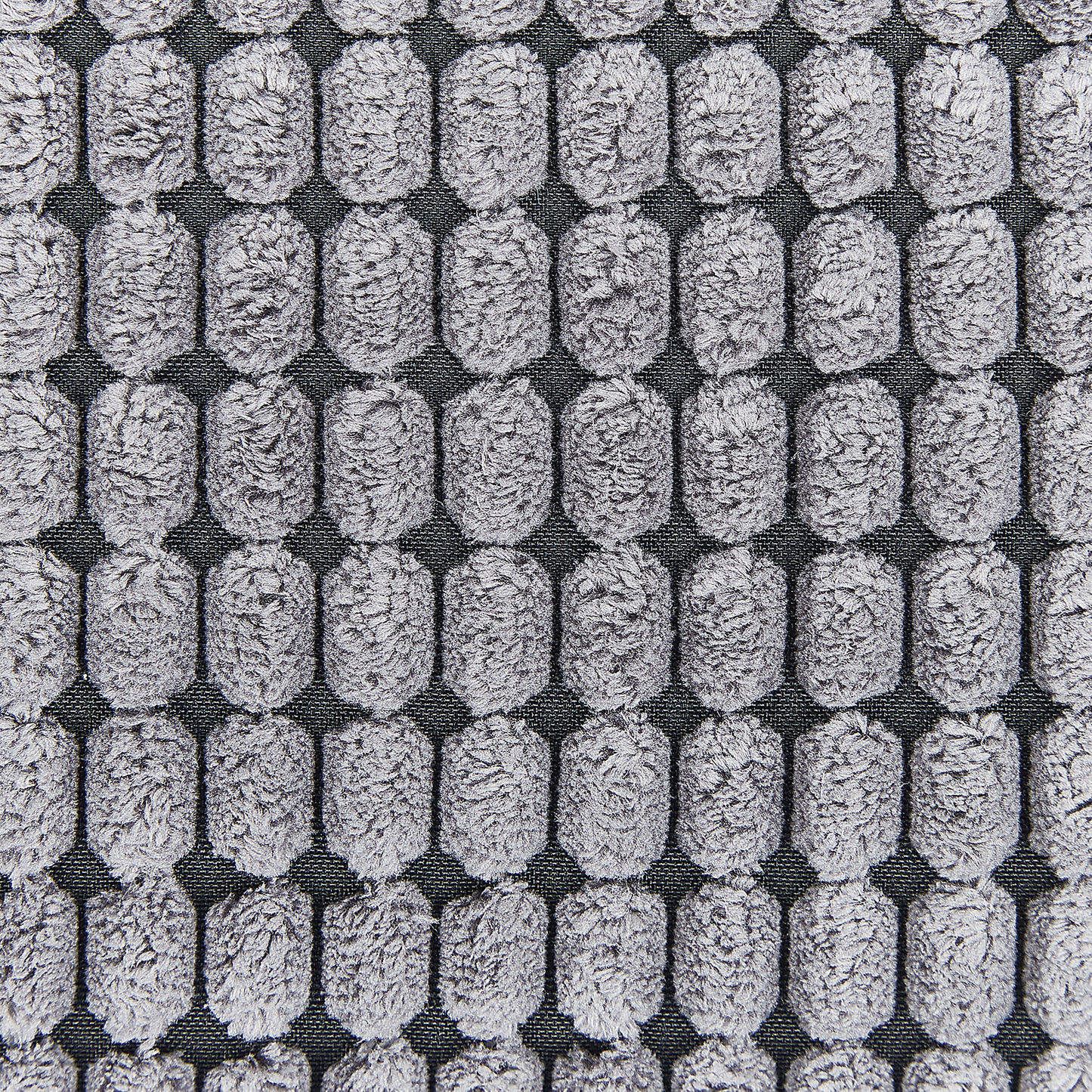 Dekokissen 2er Set ASPIDISTRA Samtstoff 45 x 45 cm Grau Geometrisches Muster