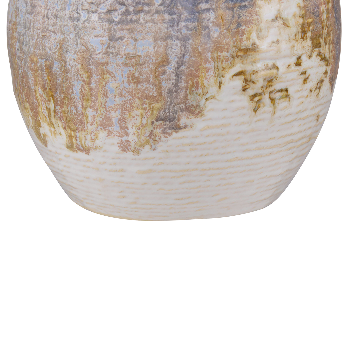 Steinzeug Blumenvase 15 Bunt Gold BERGE