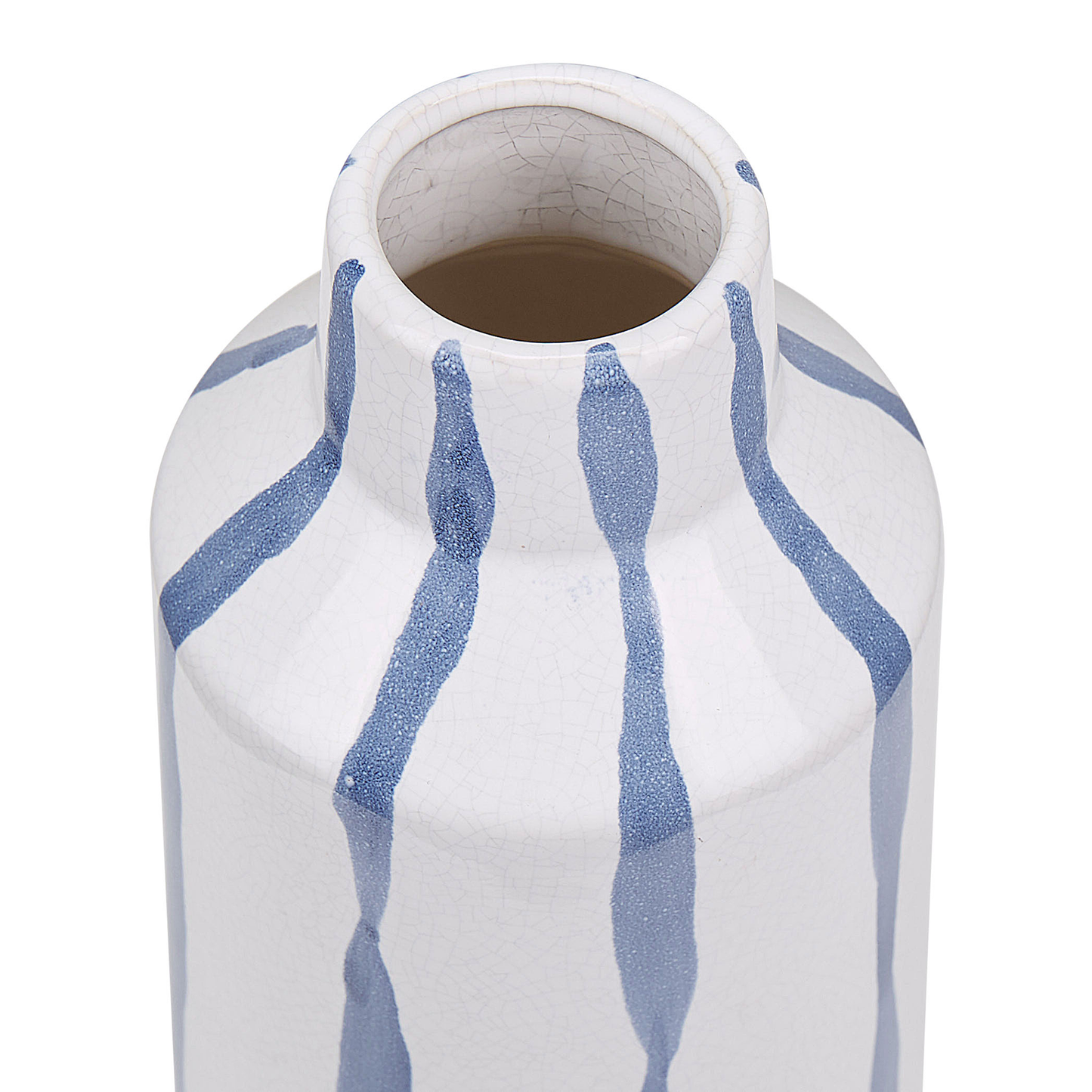 Blumenvase ASSUS Steinzeug 22 cm Weiss