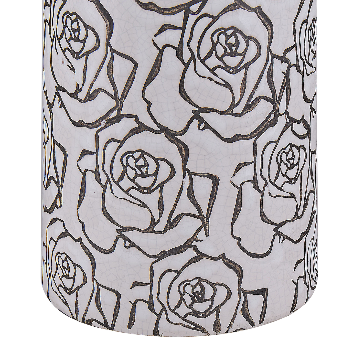 Blumenvase ALINDA Steinzeug 26 cm Weiss