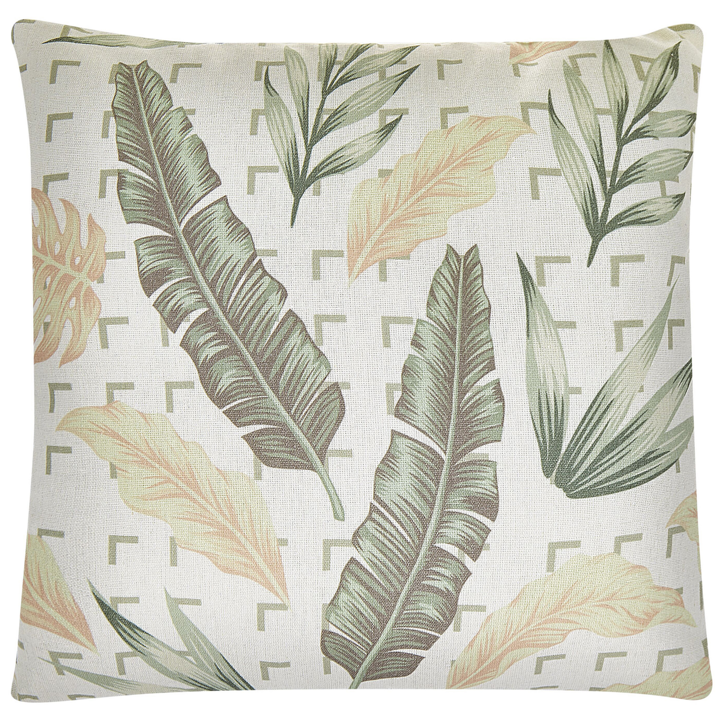 Dekokissen 2er Set RHAPIS 45 x 45 cm Grün Pflanzenmuster
