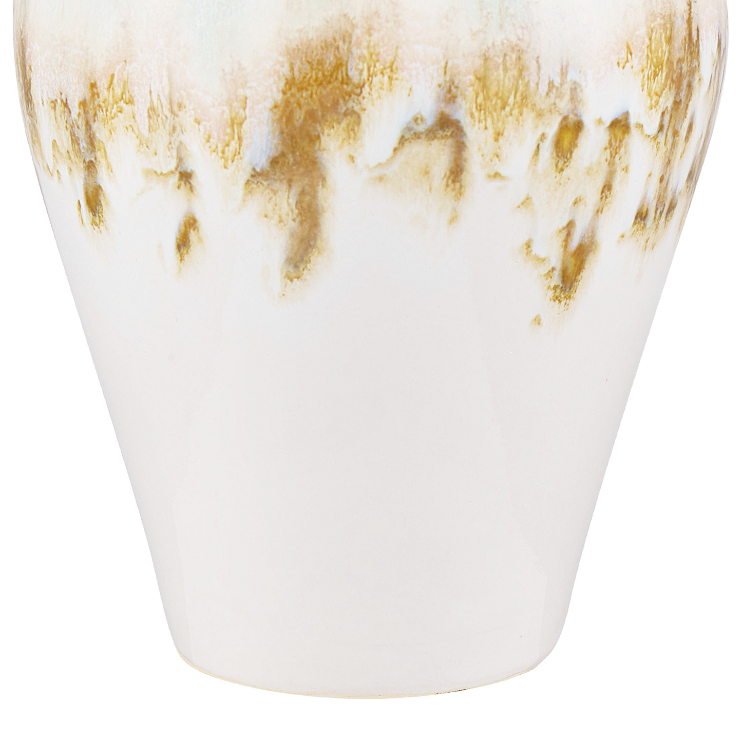 Steinzeug Blumenvase 25 Bunt Weiss CYTHERA