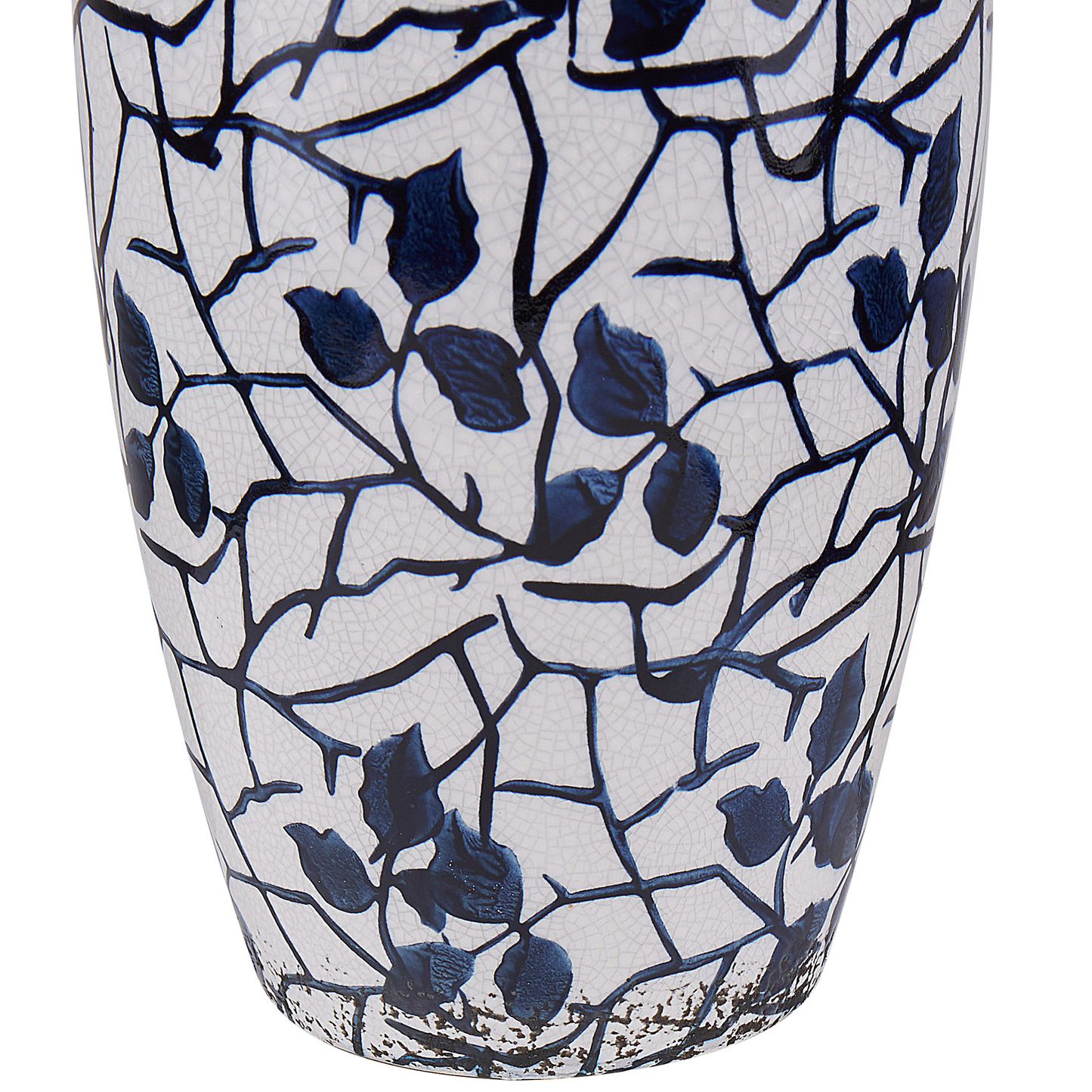 Blumenvase MUTILENE Steinzeug 25 cm Weiss