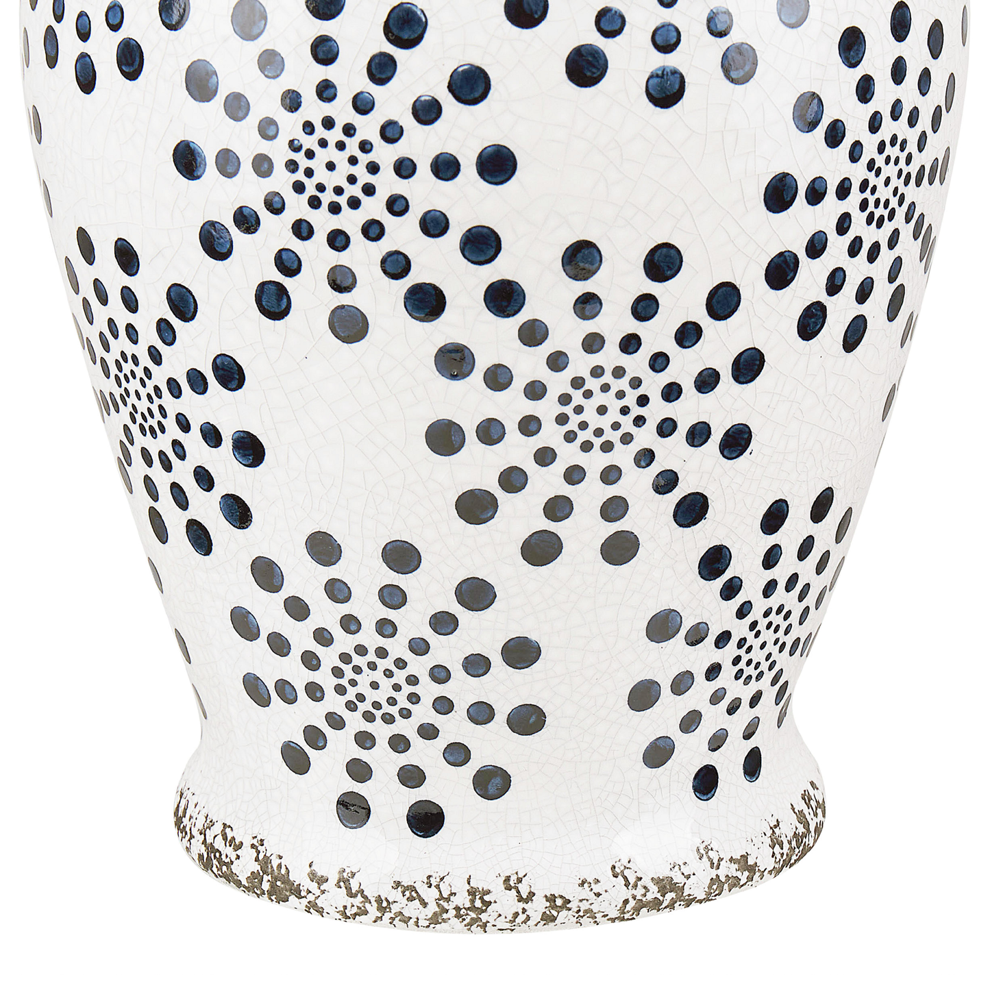 Blumenvase NEMEA Steinzeug 25 cm Weiss