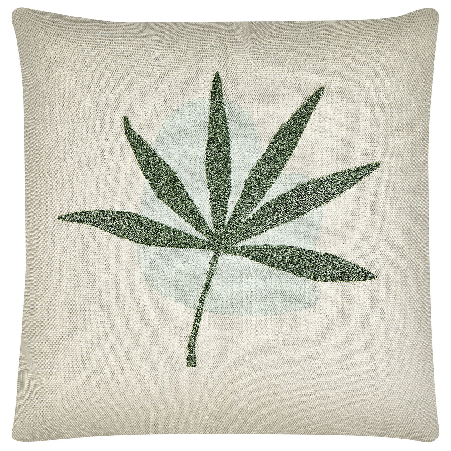 Dekokissen 2er Set DAVALLIA 45 x 45 cm Grün Pflanzenmuster