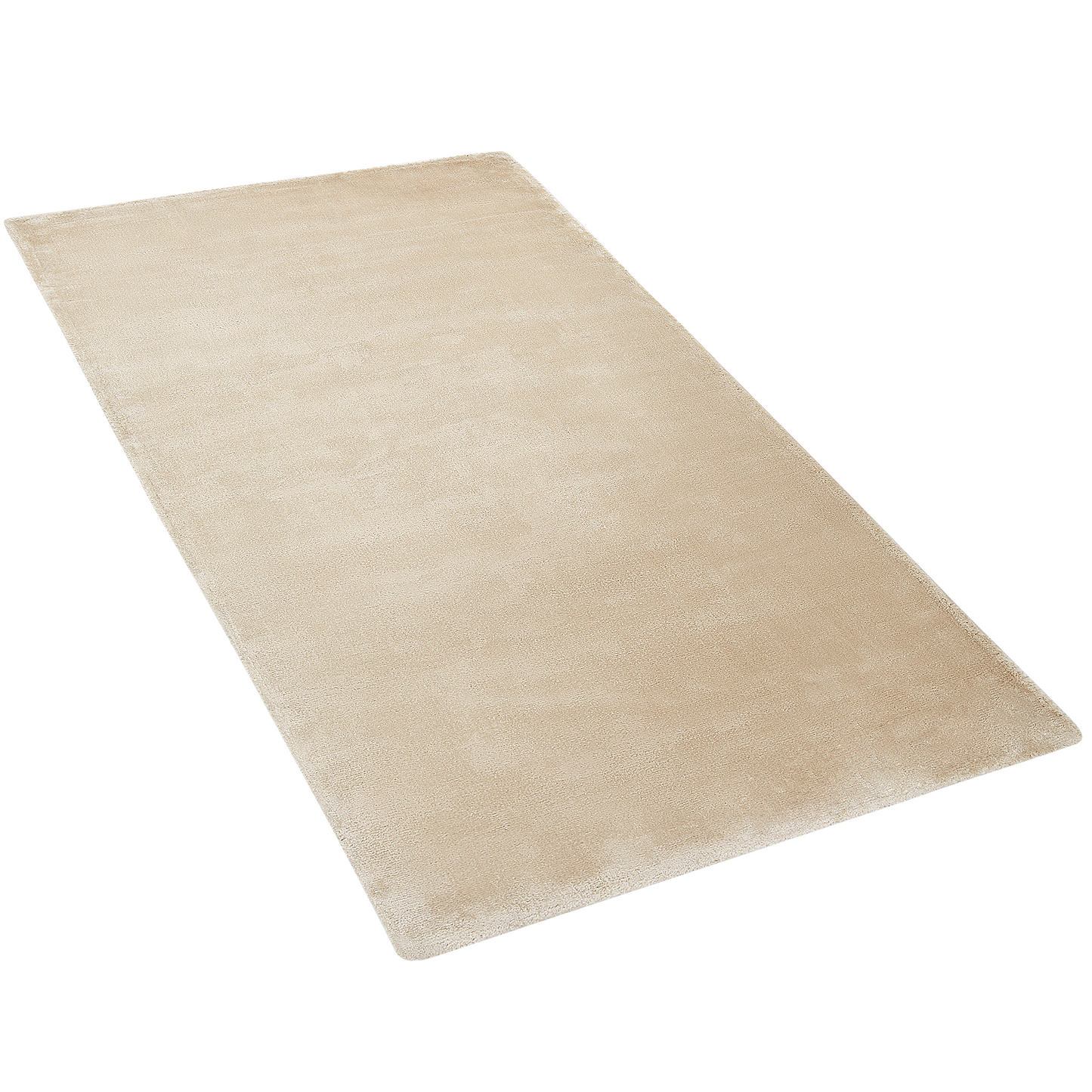 Teppich Viskose beige 80 x 150 cm Kurzflor GESI II