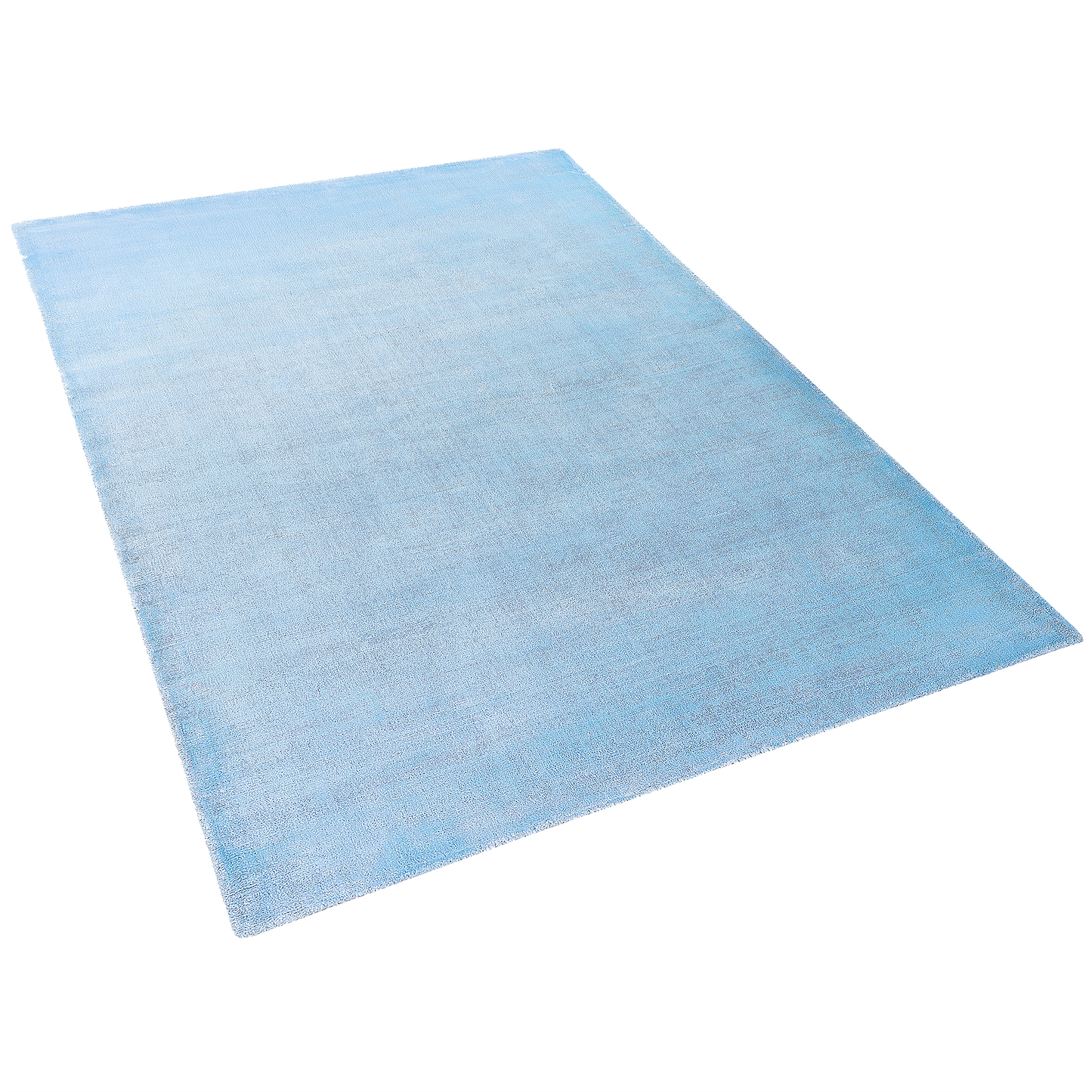 Teppich Viskose hellblau 160 x 230 cm Kurzflor GESI II