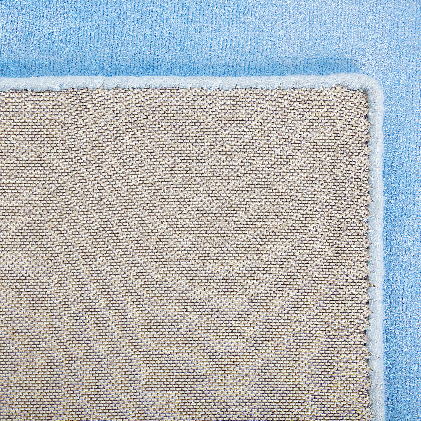 Teppich Viskose hellblau 160 x 230 cm Kurzflor GESI II