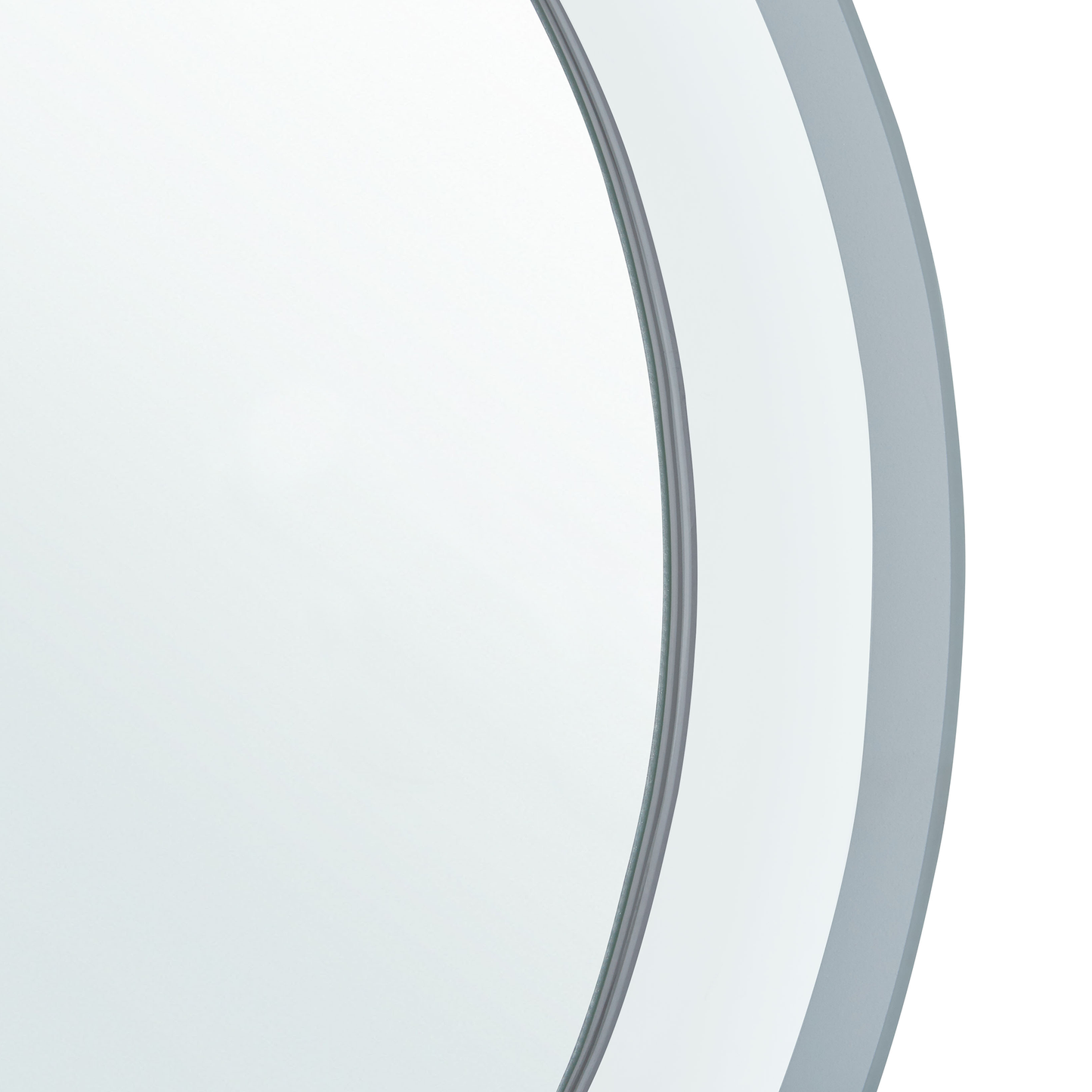 LED-Badezimmer-Spiegel BRINAY 58 cm 58 cm Silber