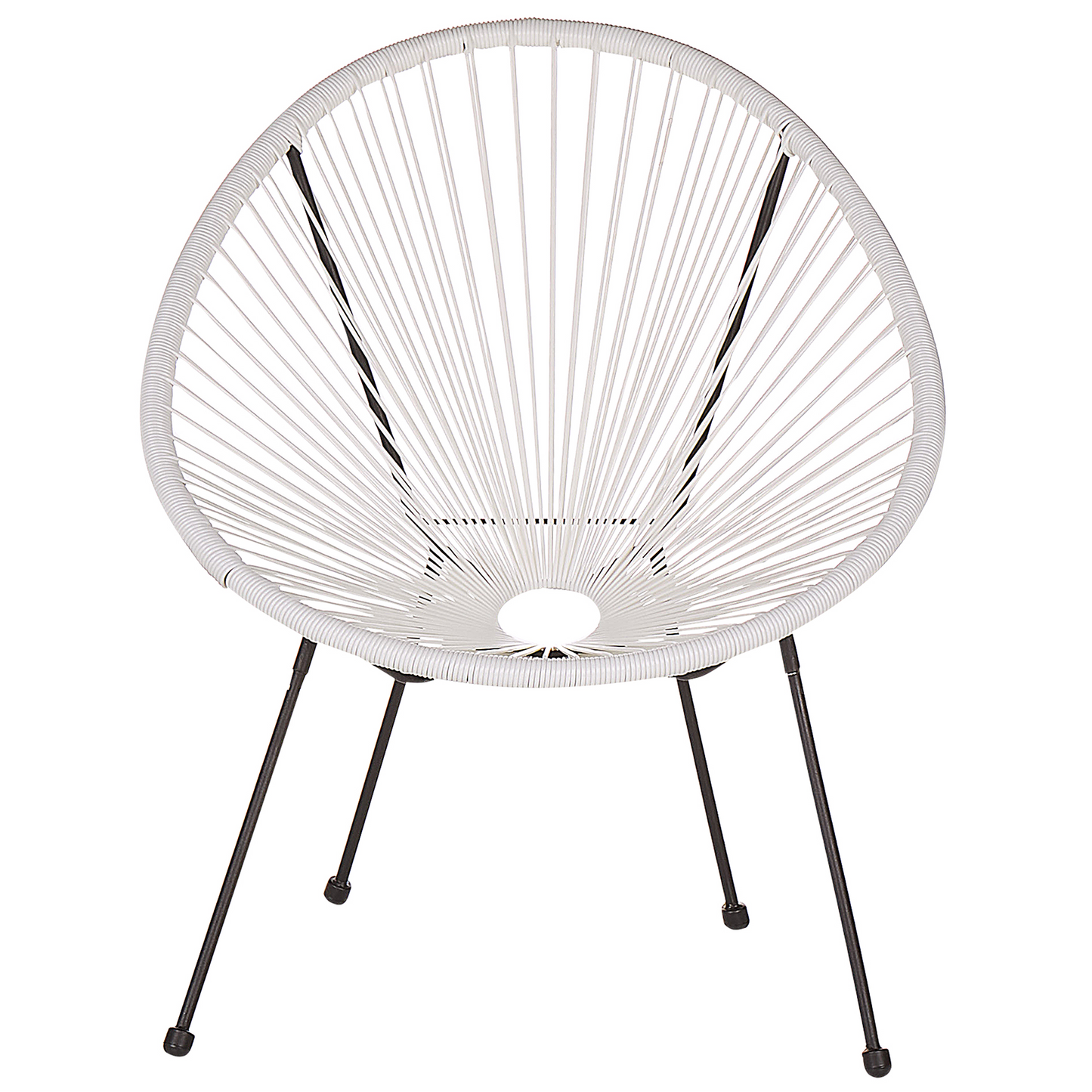 Gartenstuhl ACAPULCO II Polyrattan Weiss