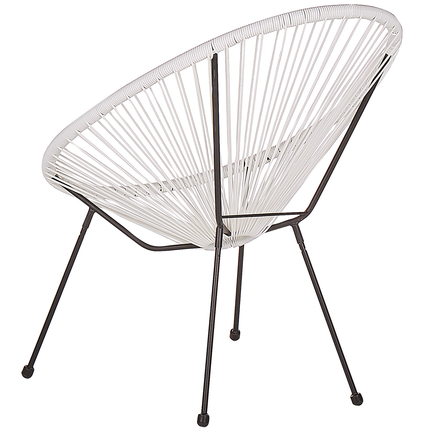 Gartenstuhl ACAPULCO II Polyrattan Weiss