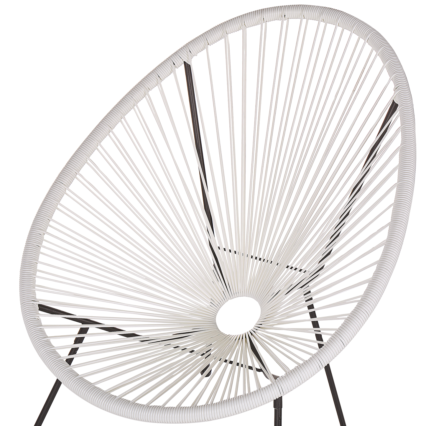 Gartenstuhl ACAPULCO II Polyrattan Weiss