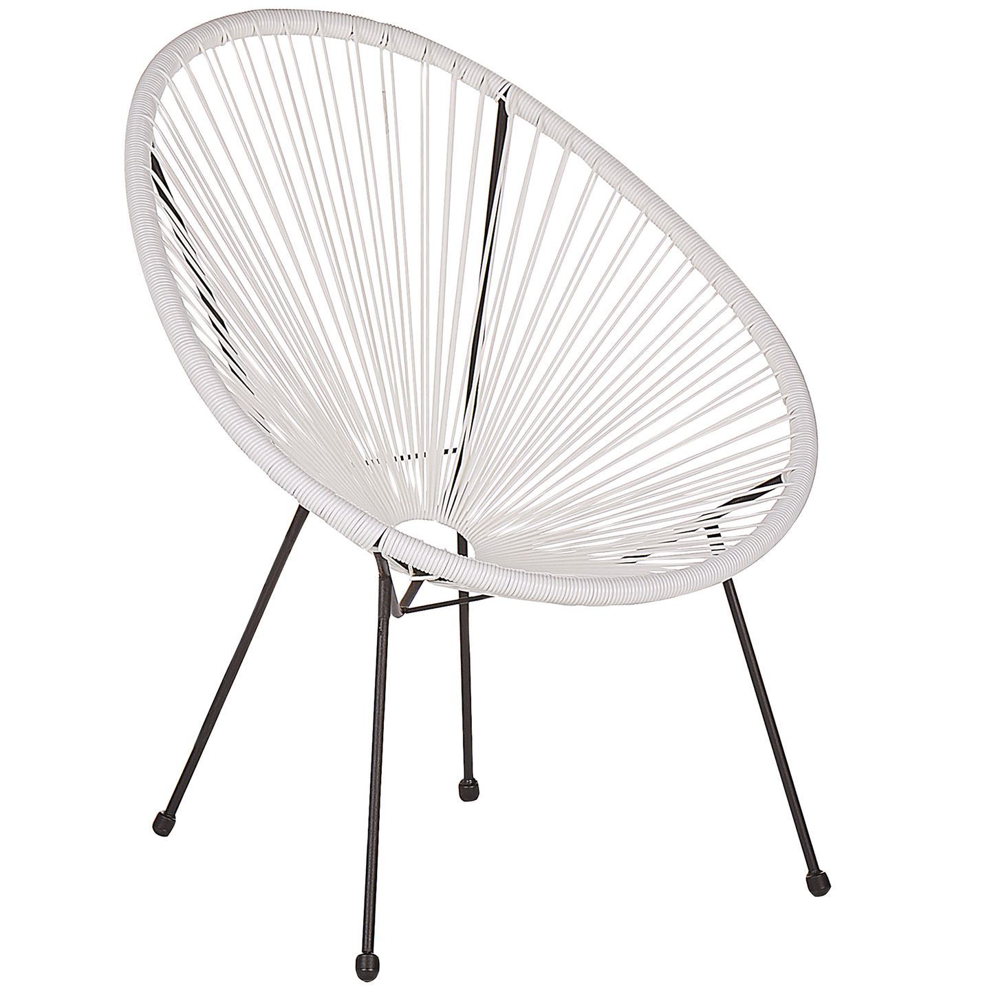Gartenstuhl 2er Set ACAPULCO II Polyrattan Weiss