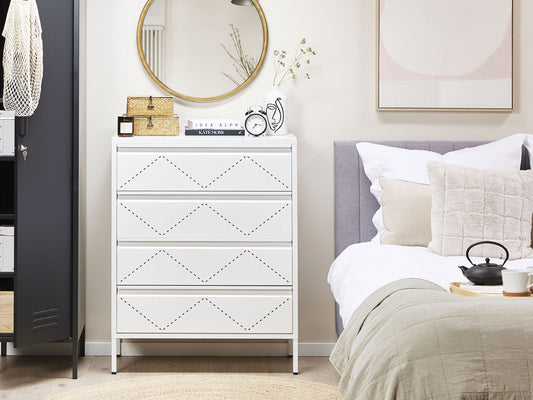 Kommode MATANA Metall Weiss