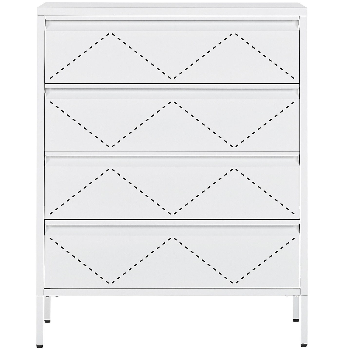 Kommode MATANA Metall Weiss