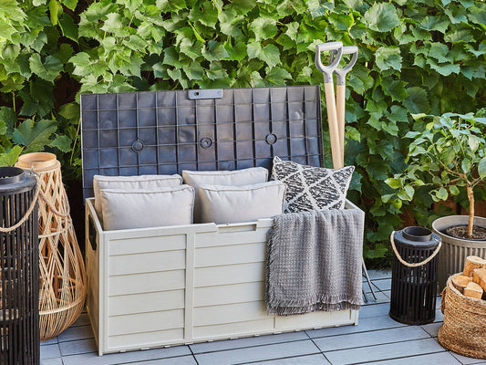 Aufbewahrungsbox LOCARNO 112 cm 50 cm Schwarz