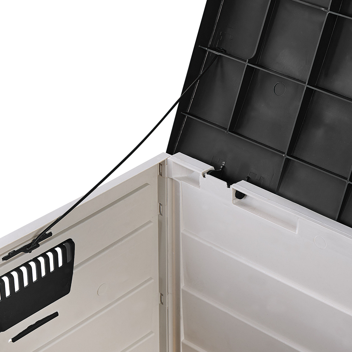 Aufbewahrungsbox LOCARNO 112 cm 50 cm Schwarz