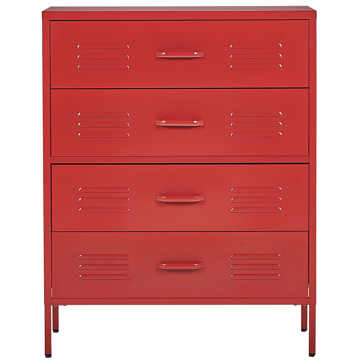 Kommode ENAGO Metall Rot