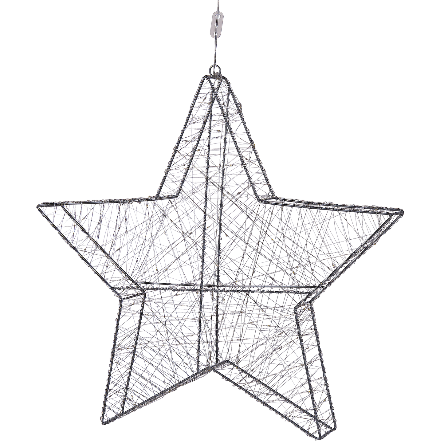 Wandobjekt Stern KURULA Metall 58 cm Silber