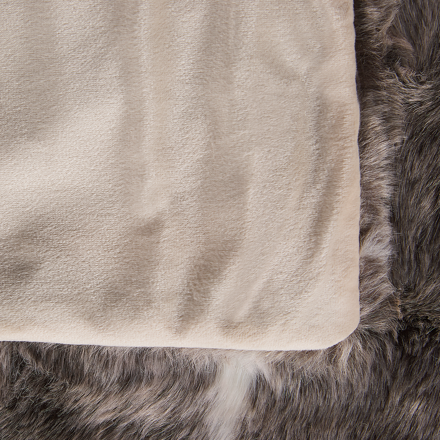 Kuscheldecke TADDART Stoff 180 x 220 cm Braun