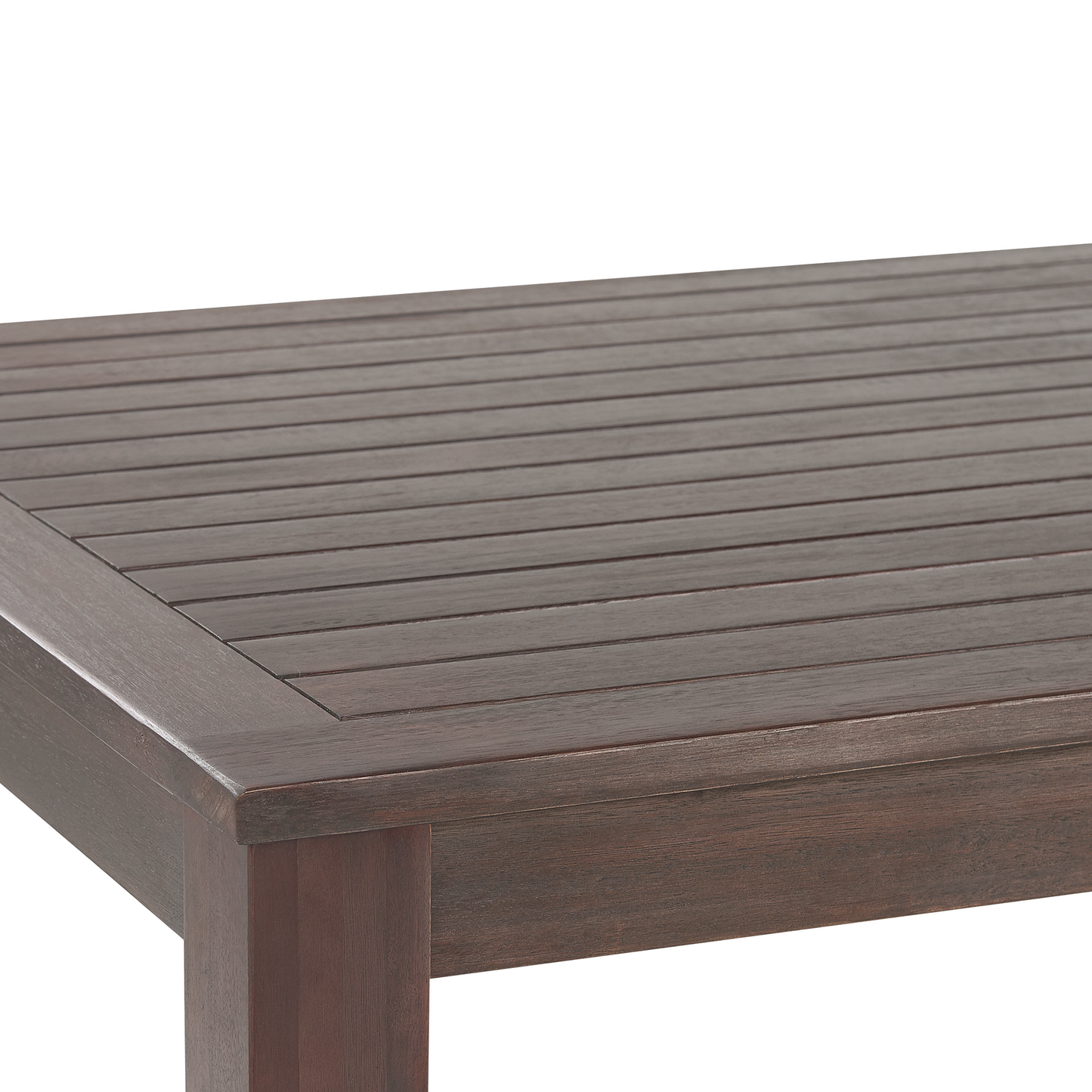 Gartentisch TUSCANIA 180 cm 100 cm Eukalyptusholz Dunkelbraun