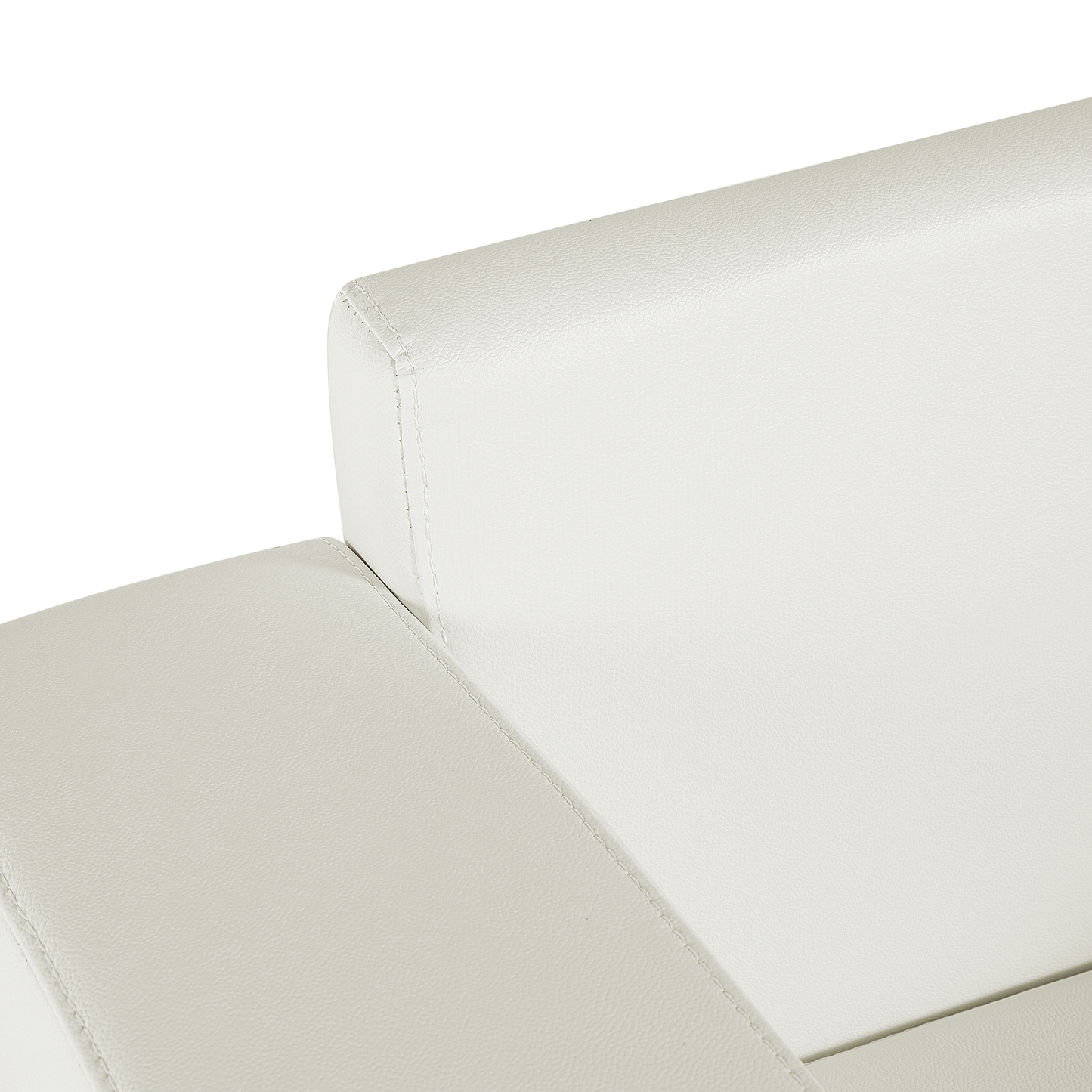 Sessel HELSINKI Echtleder Weiss