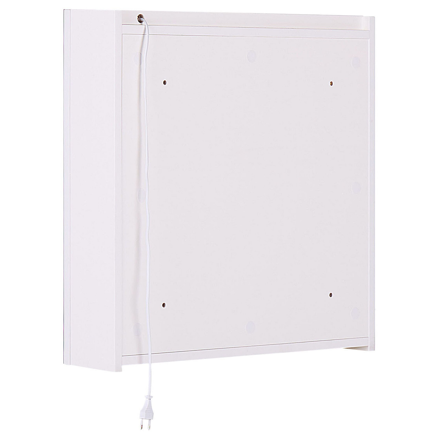 Bad-Spiegelschrank LED CHABUNCO 60 cm 60 cm Weiss