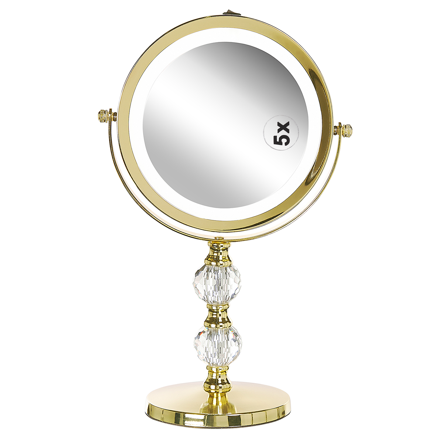 Kosmetikspiegel LED CLAIRA Gold