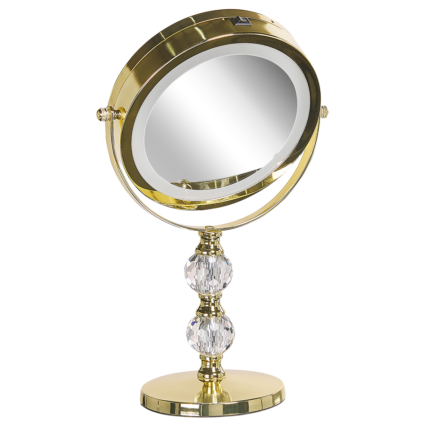 Kosmetikspiegel LED CLAIRA Gold