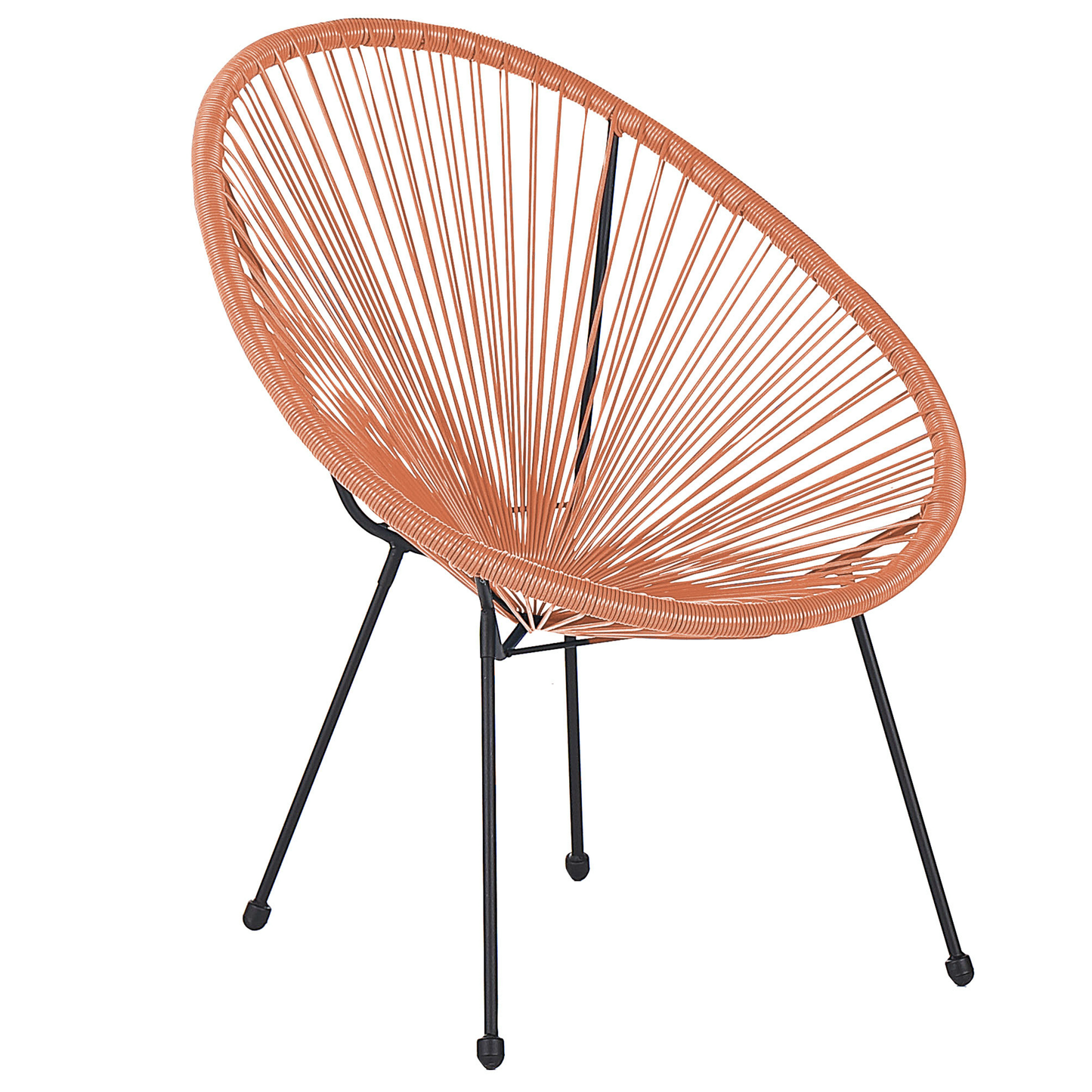 Gartenstuhl 2er Set ACAPULCO II Polyrattan Orange