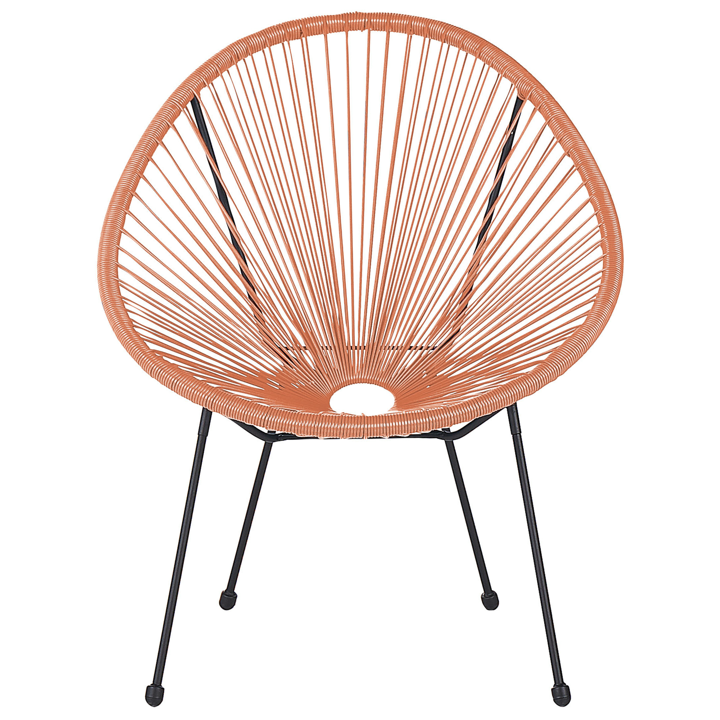 Gartenstuhl 2er Set ACAPULCO II Polyrattan Orange