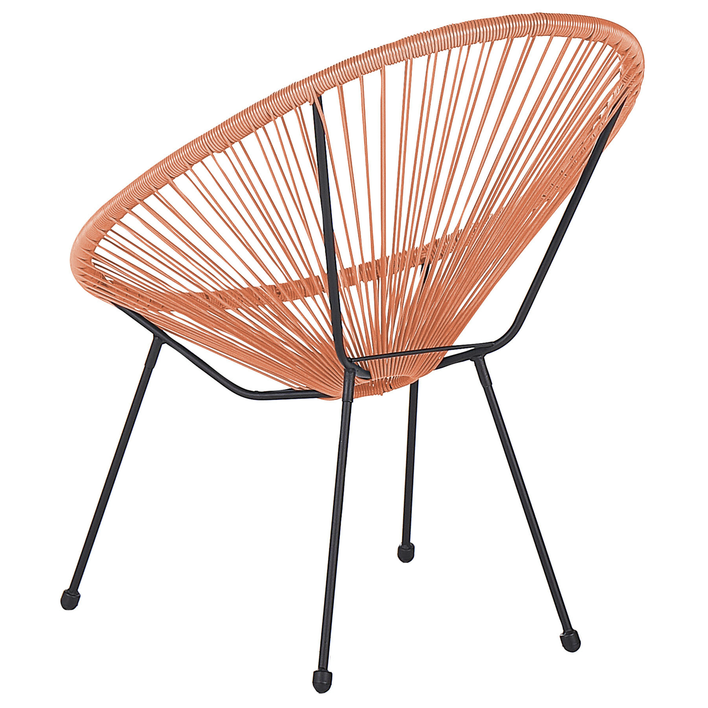Gartenstuhl 2er Set ACAPULCO II Polyrattan Orange