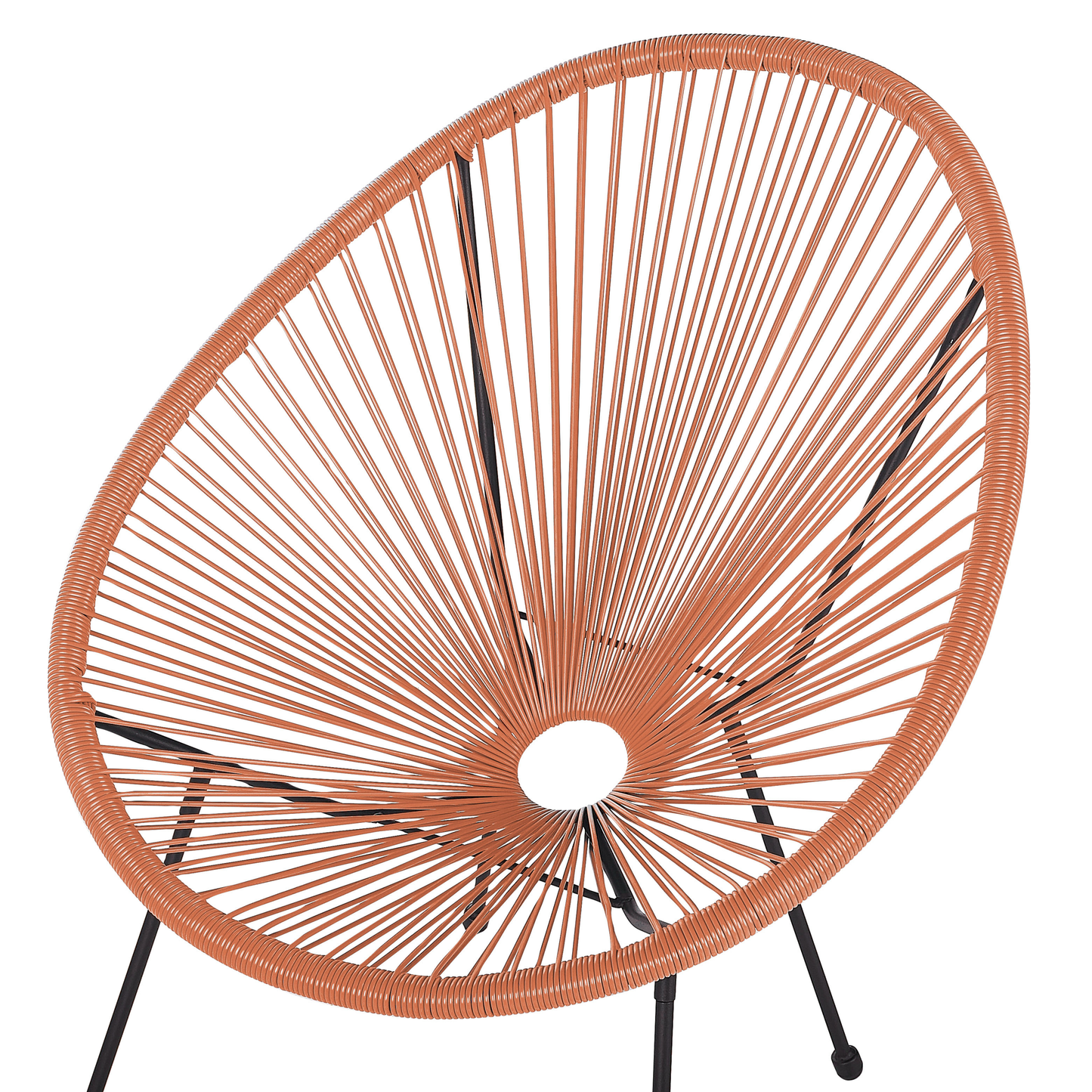 Gartenstuhl 2er Set ACAPULCO II Polyrattan Orange