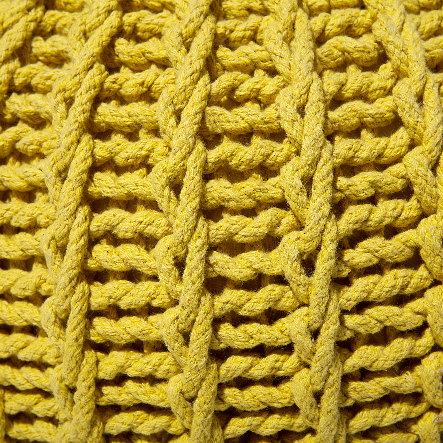 Pouf gelb ⌀ 50 cm CONRAD II