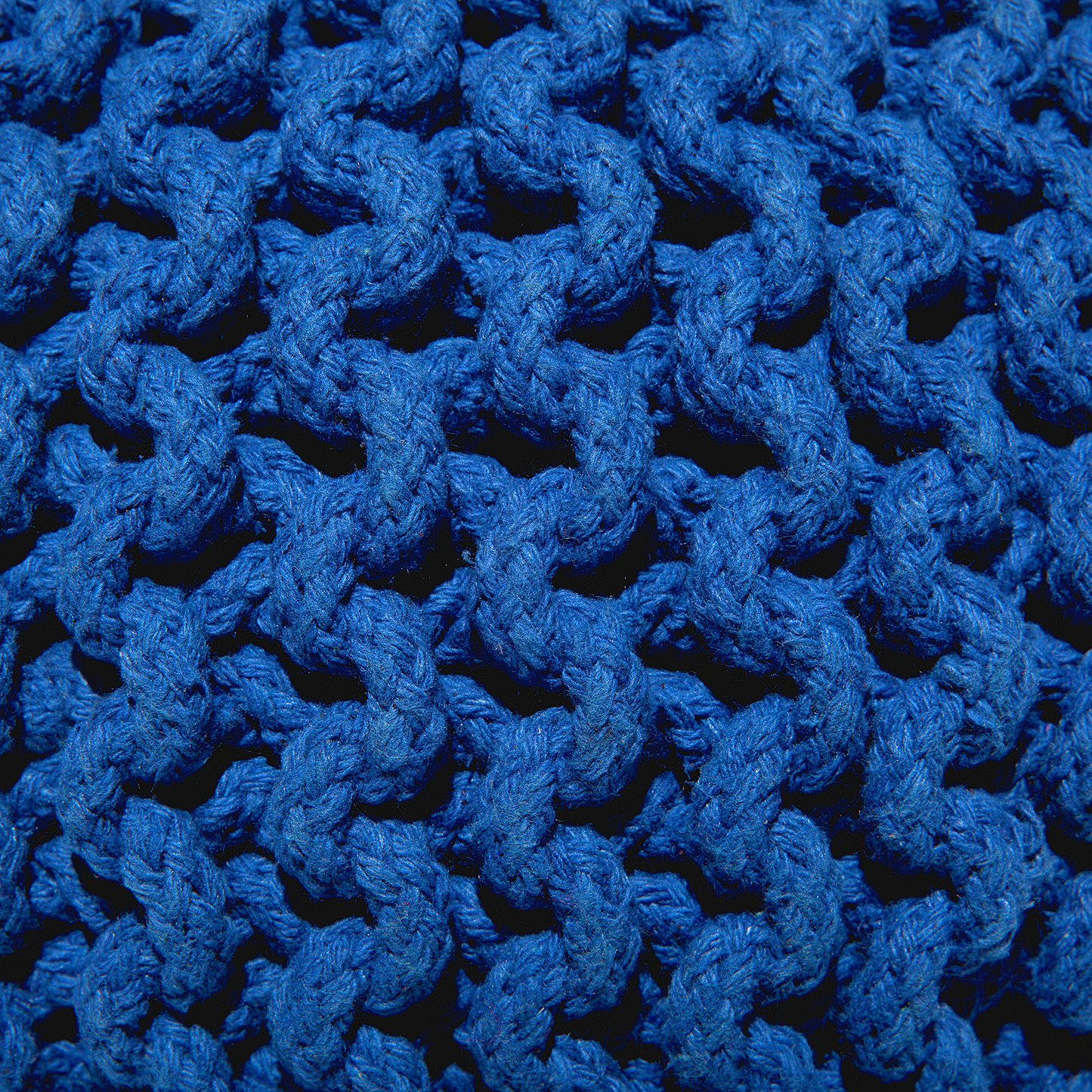 Pouf kobaltblau ⌀ 40 cm CONRAD