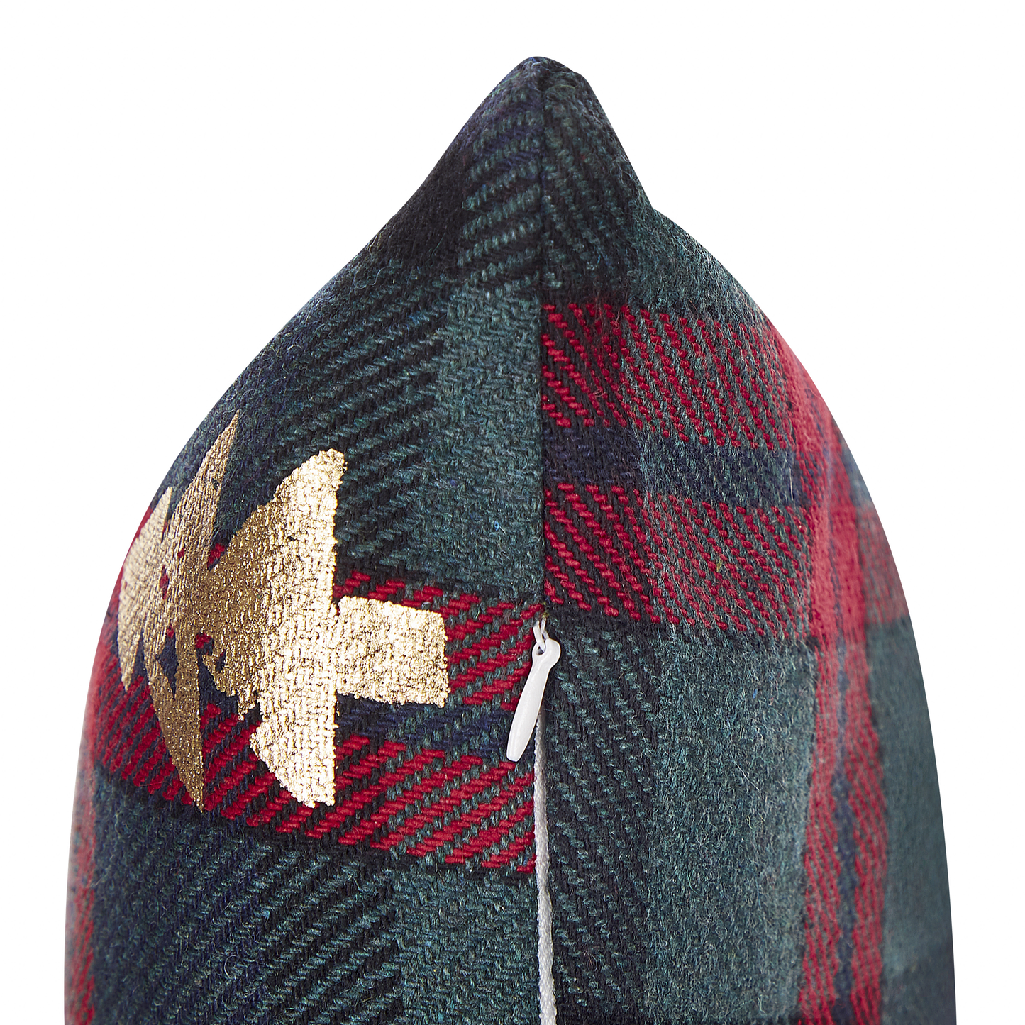 Dekokissen 2er Set CUPID 45 x 45 cm Dunkelgrün Weihnachtsmotiv