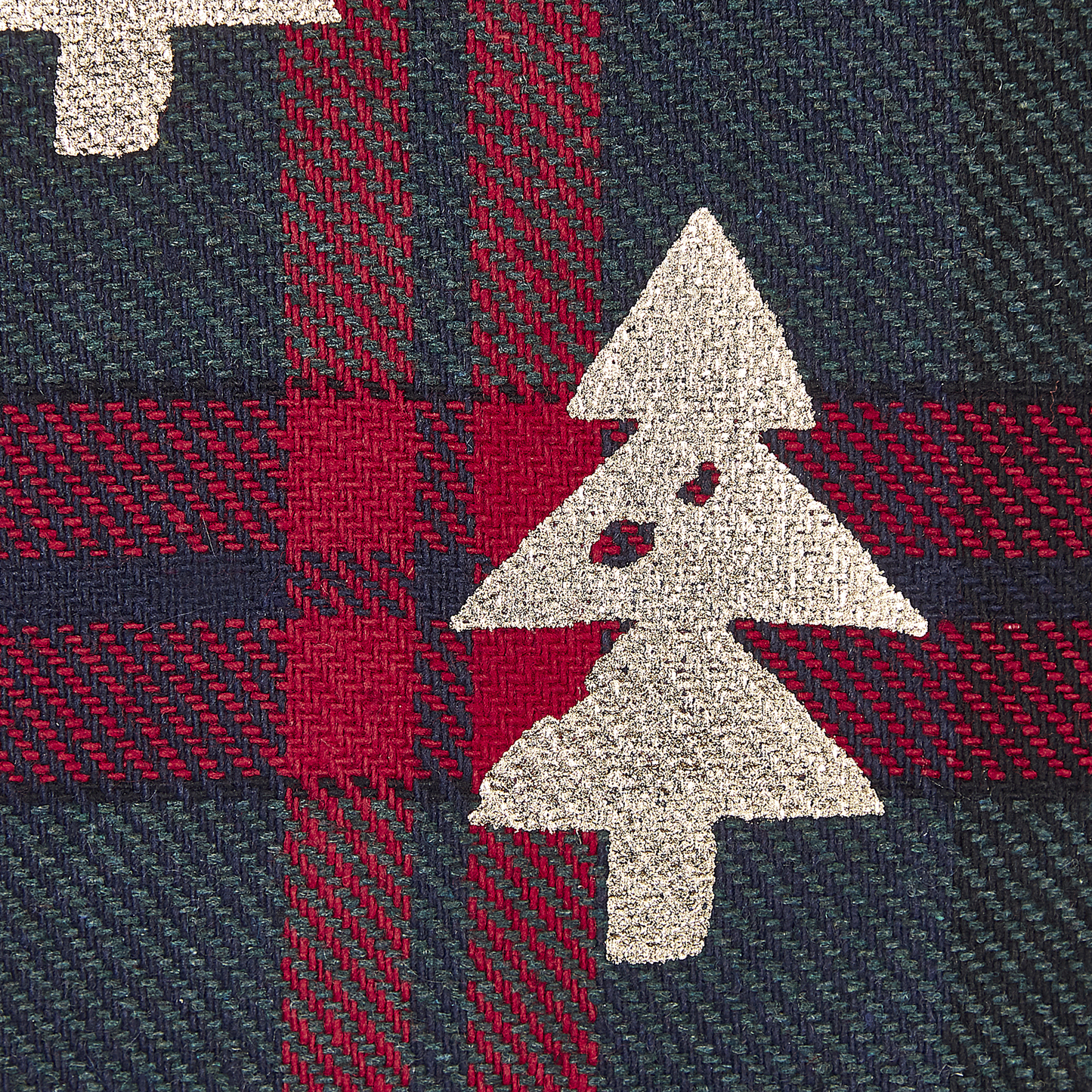 Dekokissen 2er Set CUPID 45 x 45 cm Dunkelgrün Weihnachtsmotiv