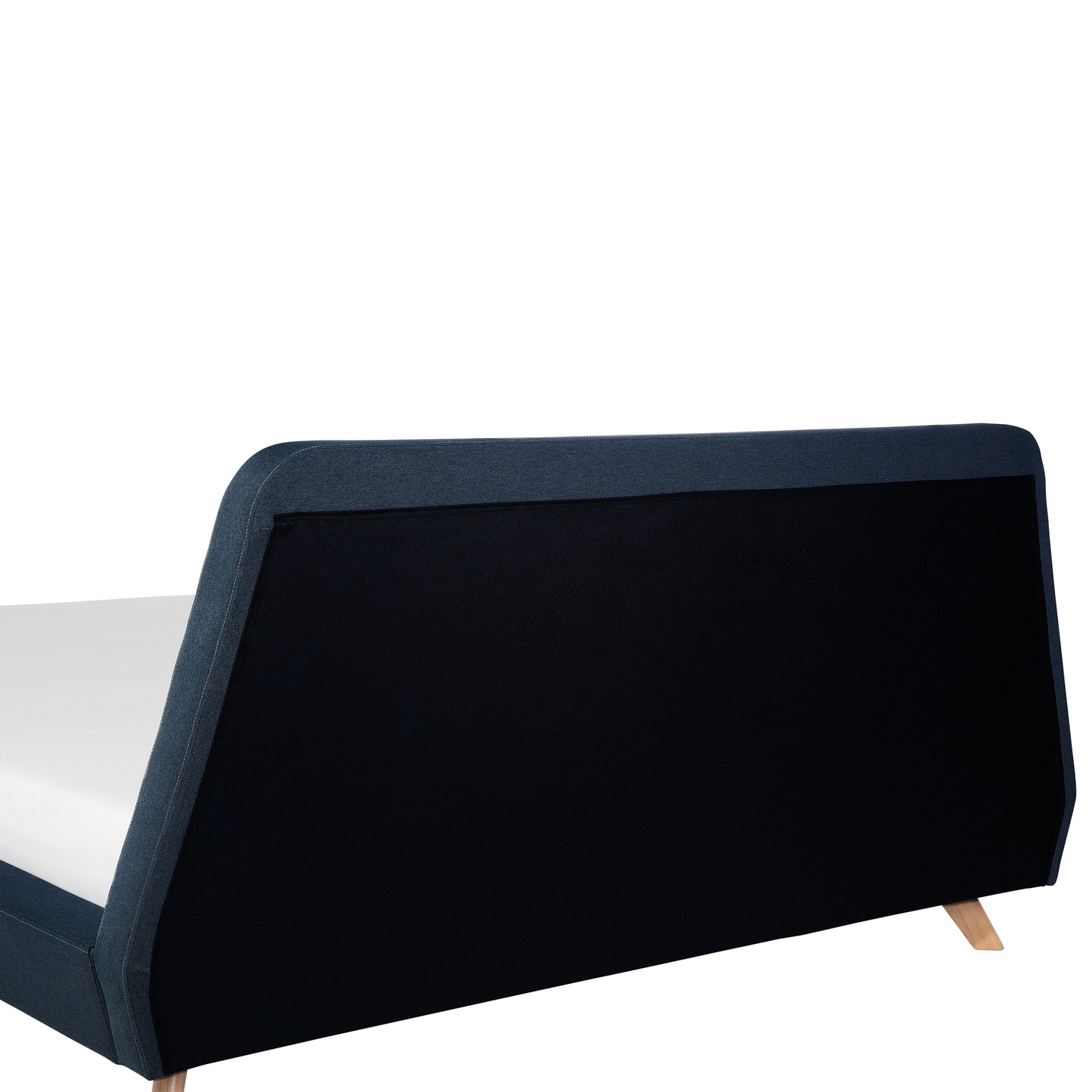 Polsterbett Leinenoptik dunkelblau Lattenrost 180 x 200 cm VIENNE