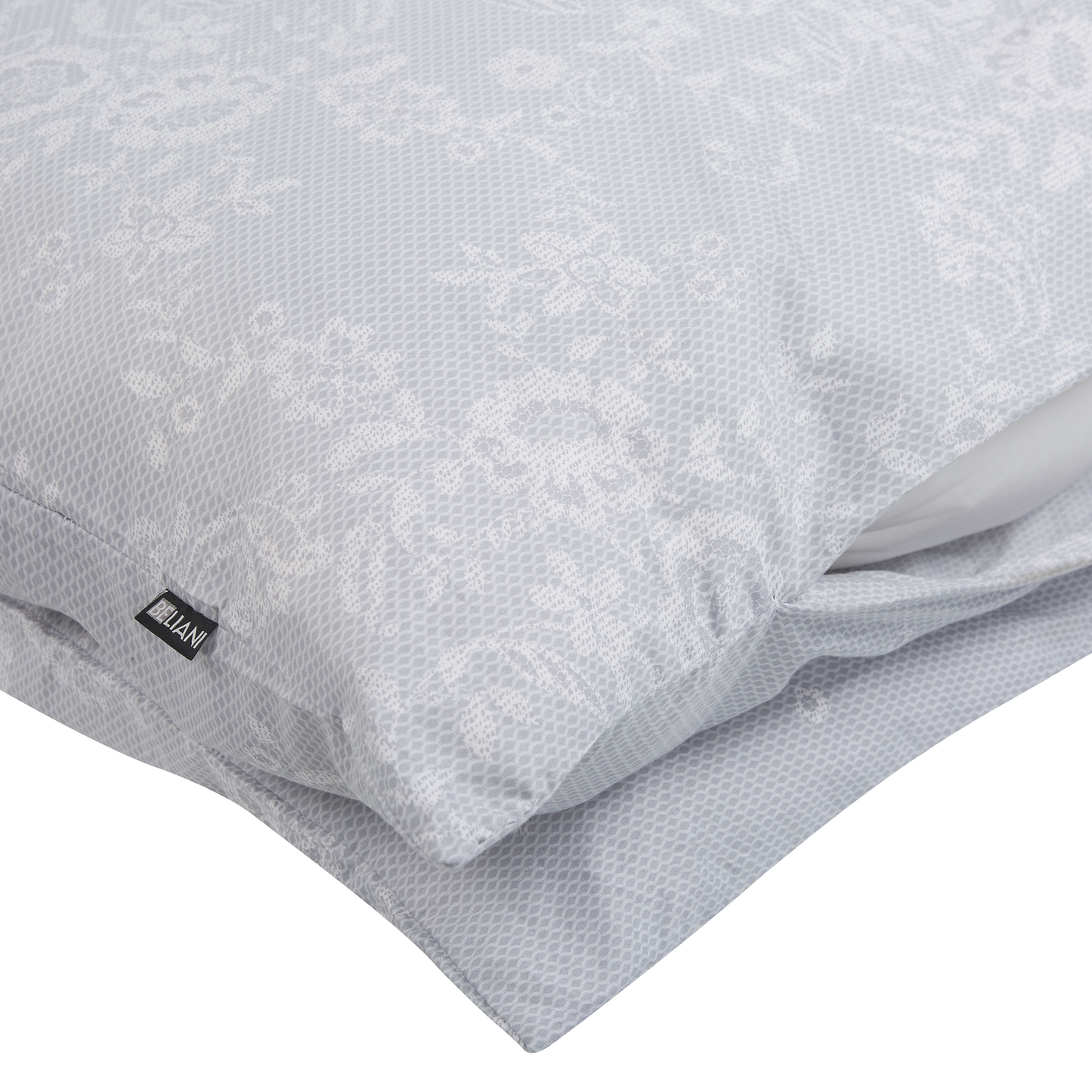 Bettwäsche-Set MORNINGSIDE Baumwollsatin 135 x 200 cm Grau