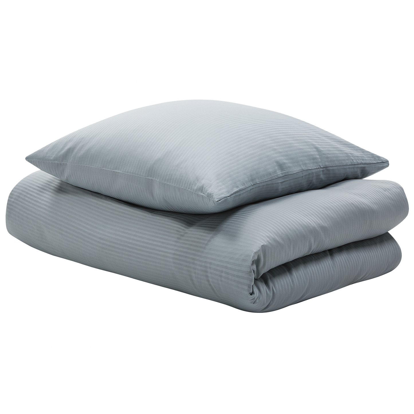 Bettwäsche-Set AVONDALE Baumwollsatin 135 x 200 cm Grau
