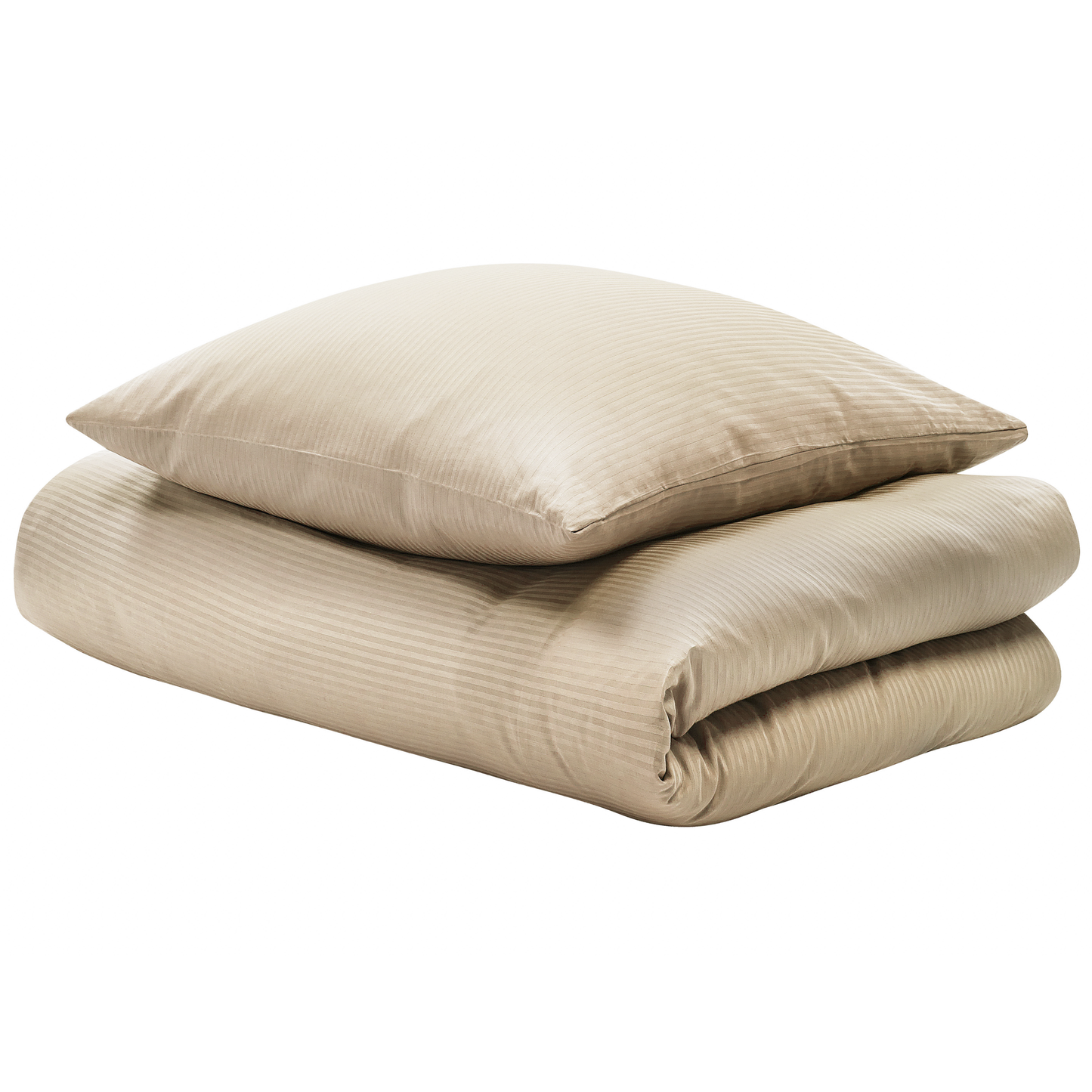 Bettwäsche-Set AVONDALE Baumwollsatin 200 x 220 cm Beige