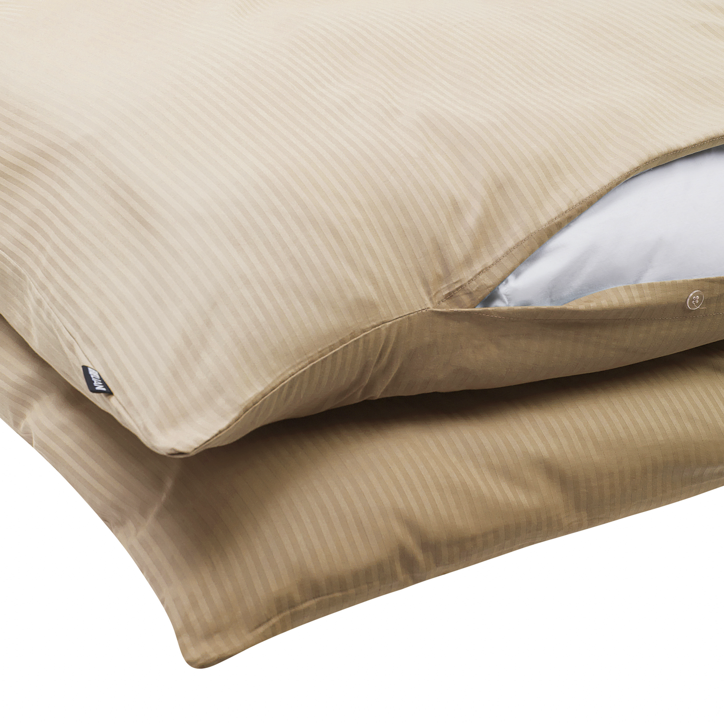 Bettwäsche-Set AVONDALE Baumwollsatin 200 x 220 cm Beige