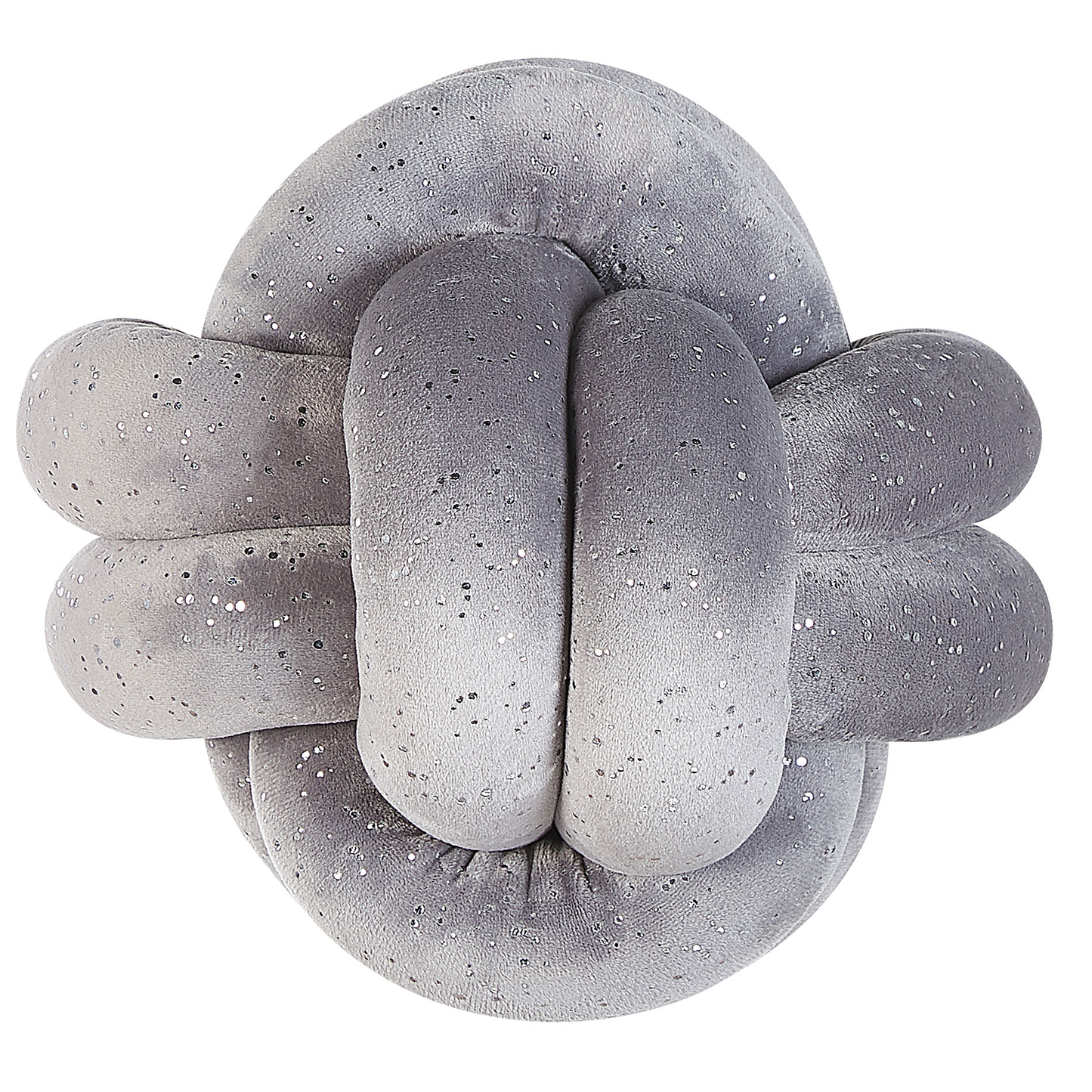 Dekokissen MALNI Samtstoff 20 x 20 cm Grau Ohne Muster